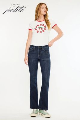 Petite Mid Rise Bootcut Jeans