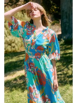 Floral Printed Midi Dress