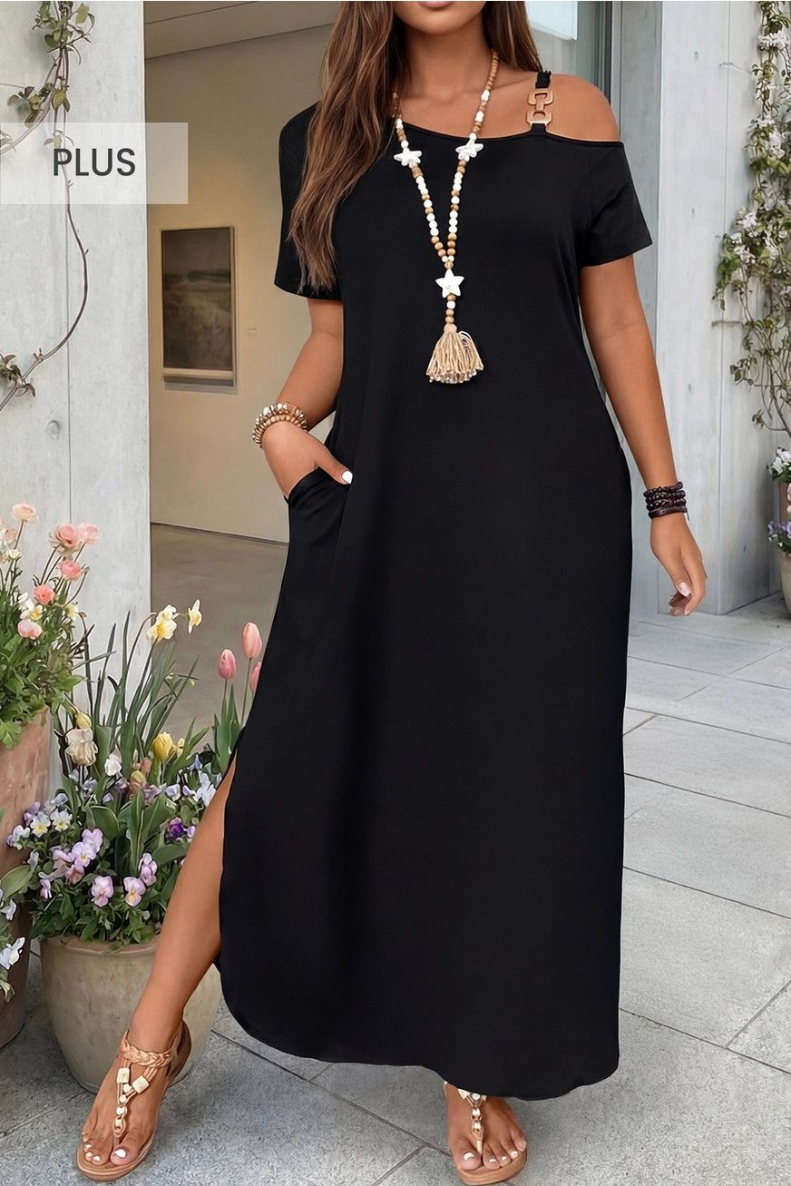 Asymmetric Maxi Dress
