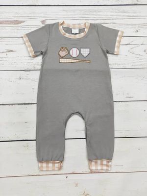 Baseball Appliqué Romper