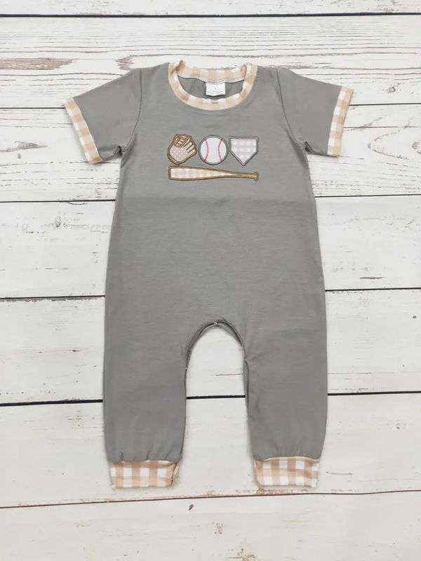 Baseball Appliqué Romper