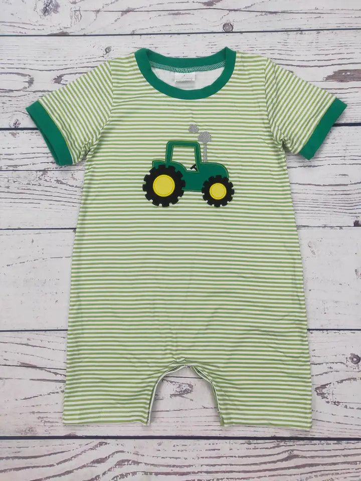 Appliqué Farm Romper