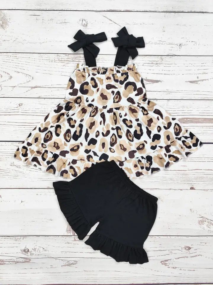 Cheetah Printed Clothing Set