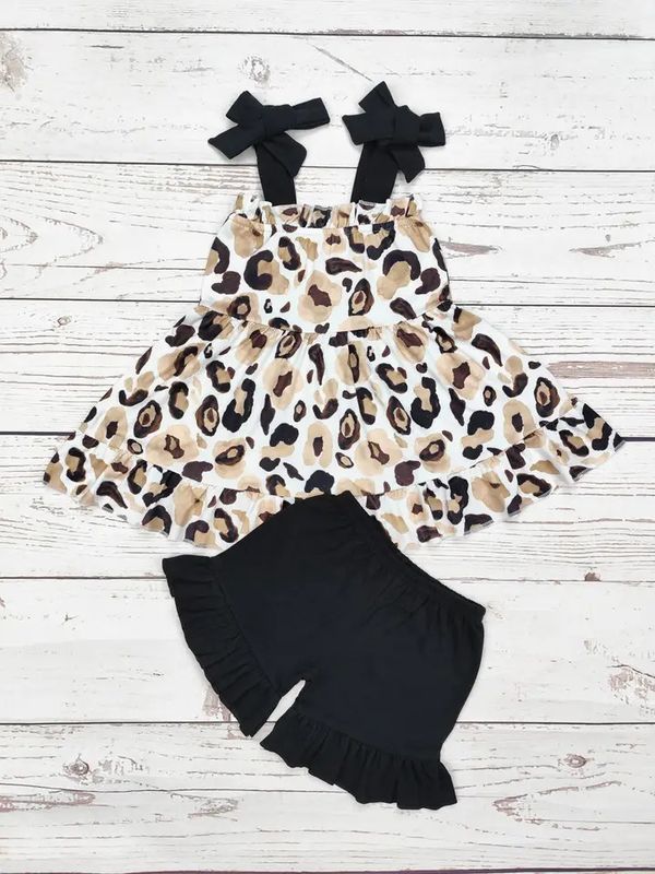 Cheetah Printed Clothing Set
