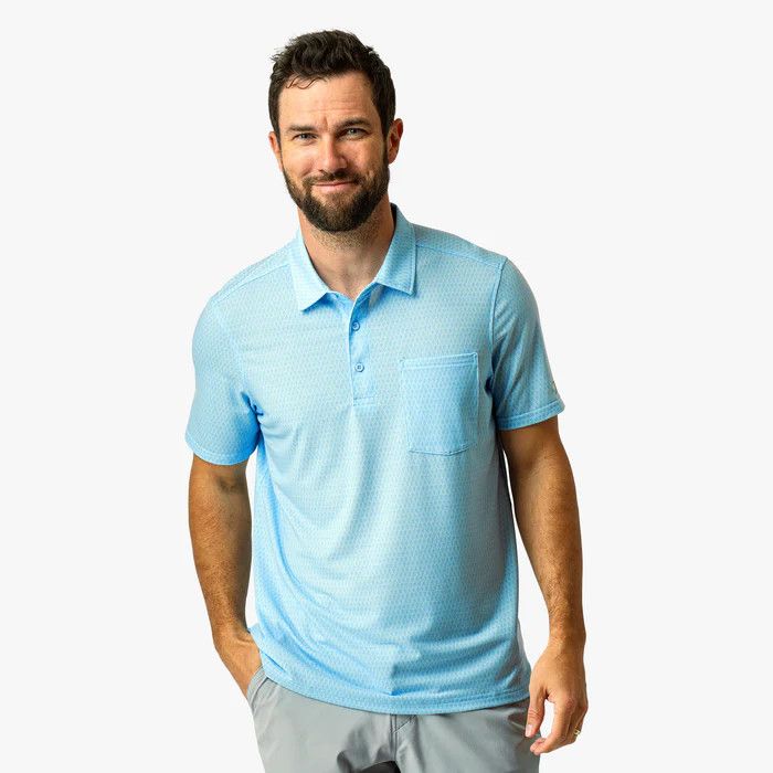 Qualifier Printed Performance Polo Shirt