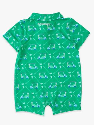 Baby Boys Golf Course Cruiser Performance Polo Romper