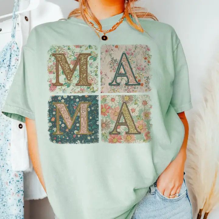 Mama Floral Graphic Tee