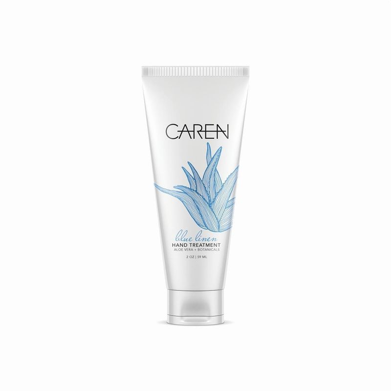 Caren Hand Treatment - Blue Linen