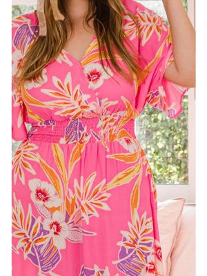 Floral Wrap Maxi Dress