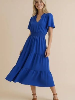 Maxi Length Tiered Dress
