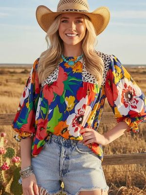 Mix Match Patterned Top