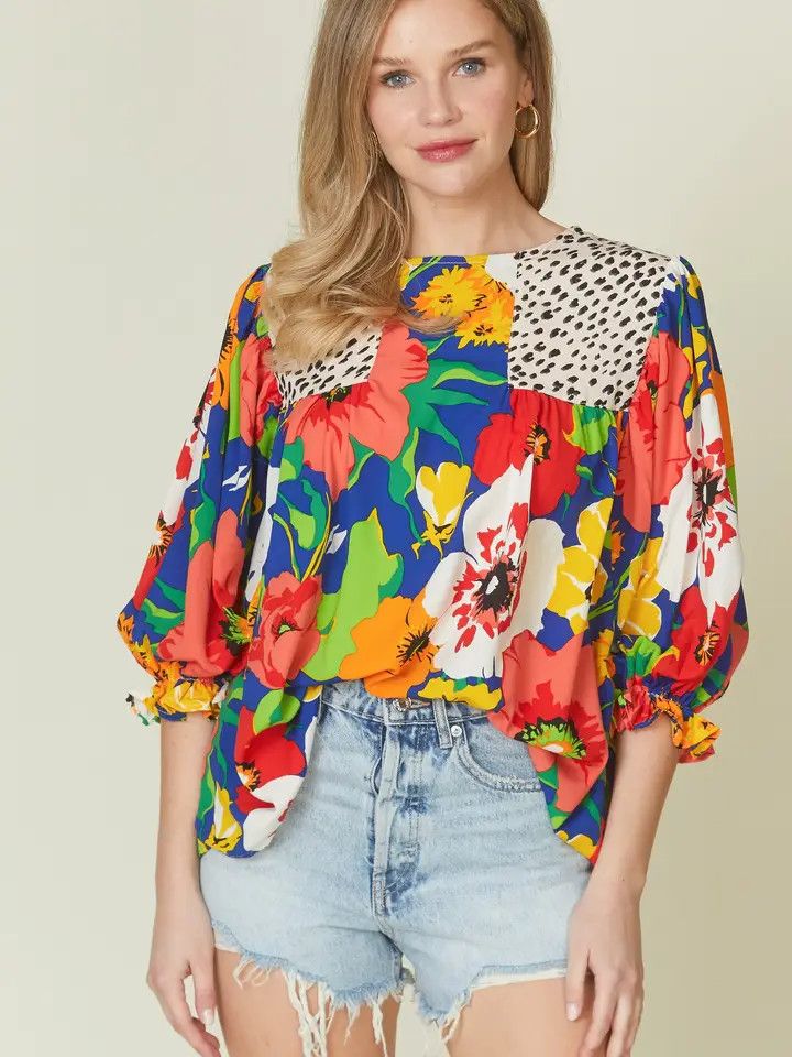 Mix Match Patterned Top