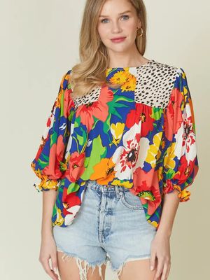 Mix Match Patterned Top