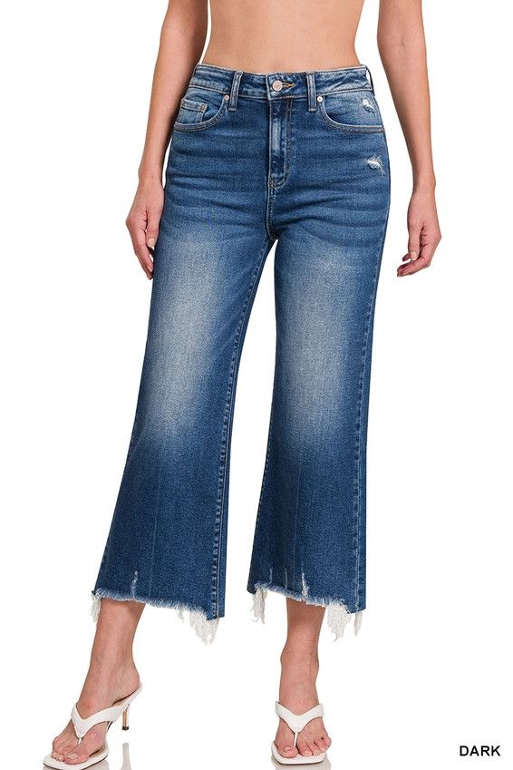 Mid Rise Straight Denim Pants