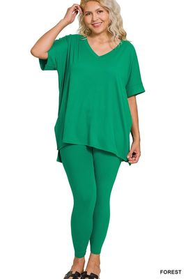Plus Microfiber Loungewear Set