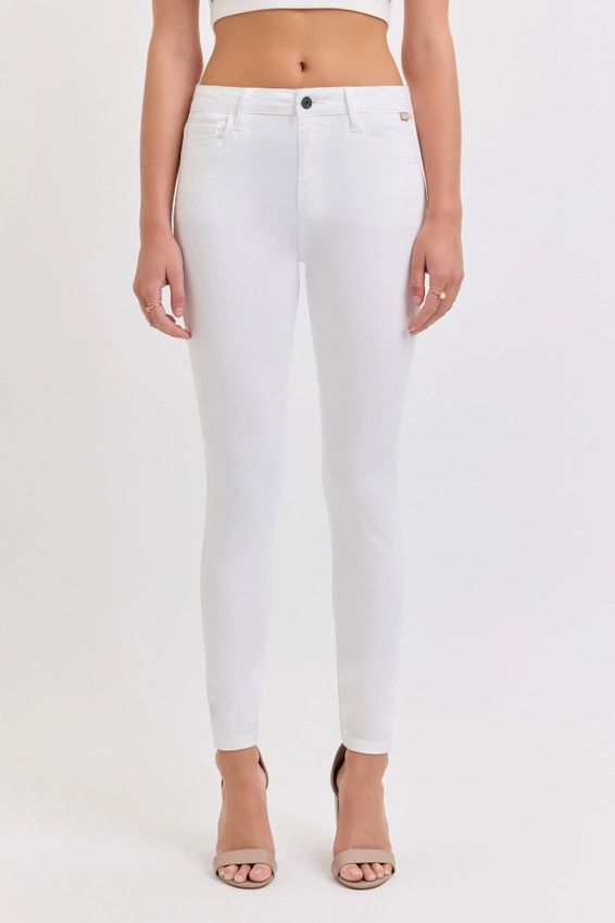 Stretch Mid-Rise Crop Skinny