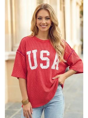 USA Ribbed Top