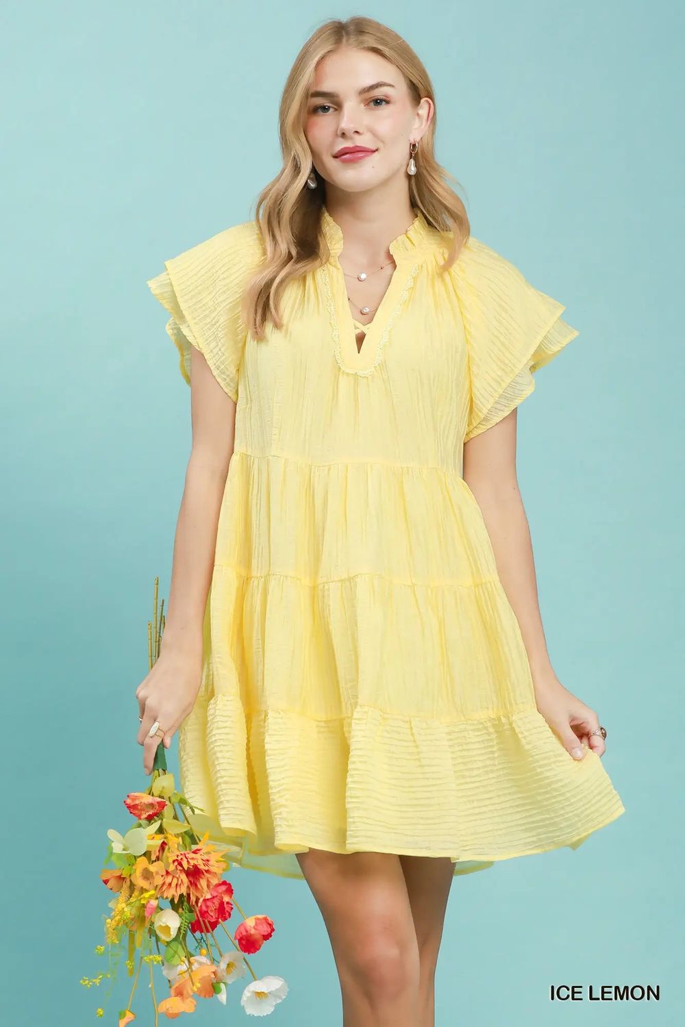 Textured Mini Dress