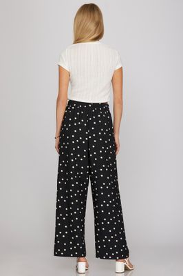 Polka Dot Print Pants