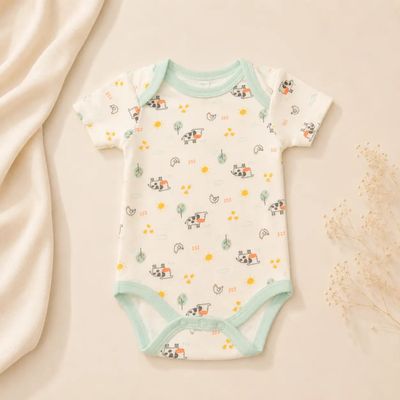 3pcs Hello Cow Bodysuit Pants &amp; Bib Set