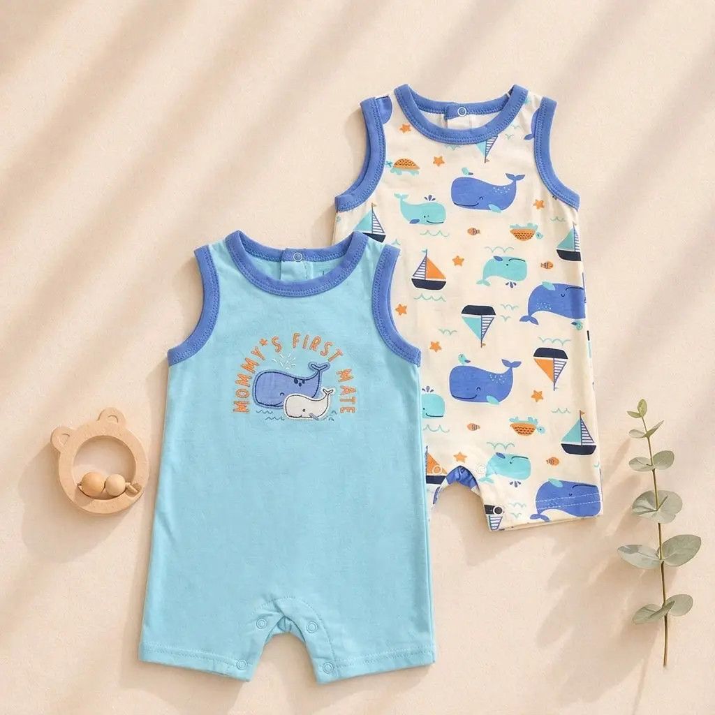 Baby Sleeveless Rompers Tank Top Jumpsuit