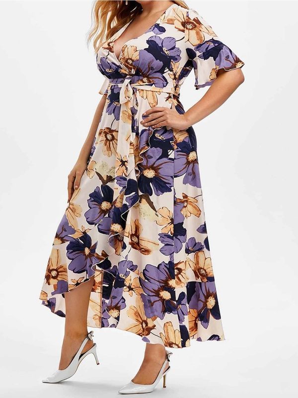 Plus Bohemian Print Dress