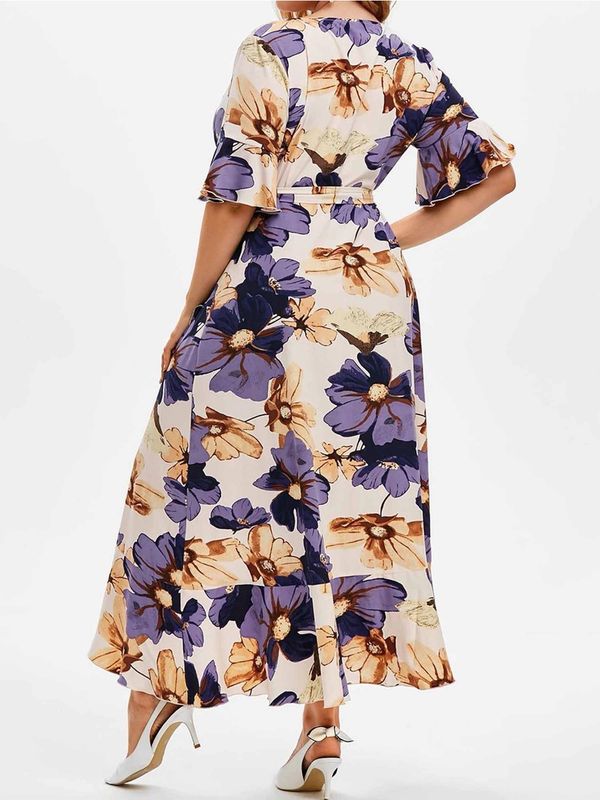 Plus Bohemian Print Dress
