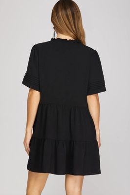  Ruffled Tiered Mini Dress 