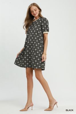 Puff Sleeve Mini Dress