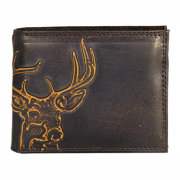 Burnished Leather Bifold Wallet