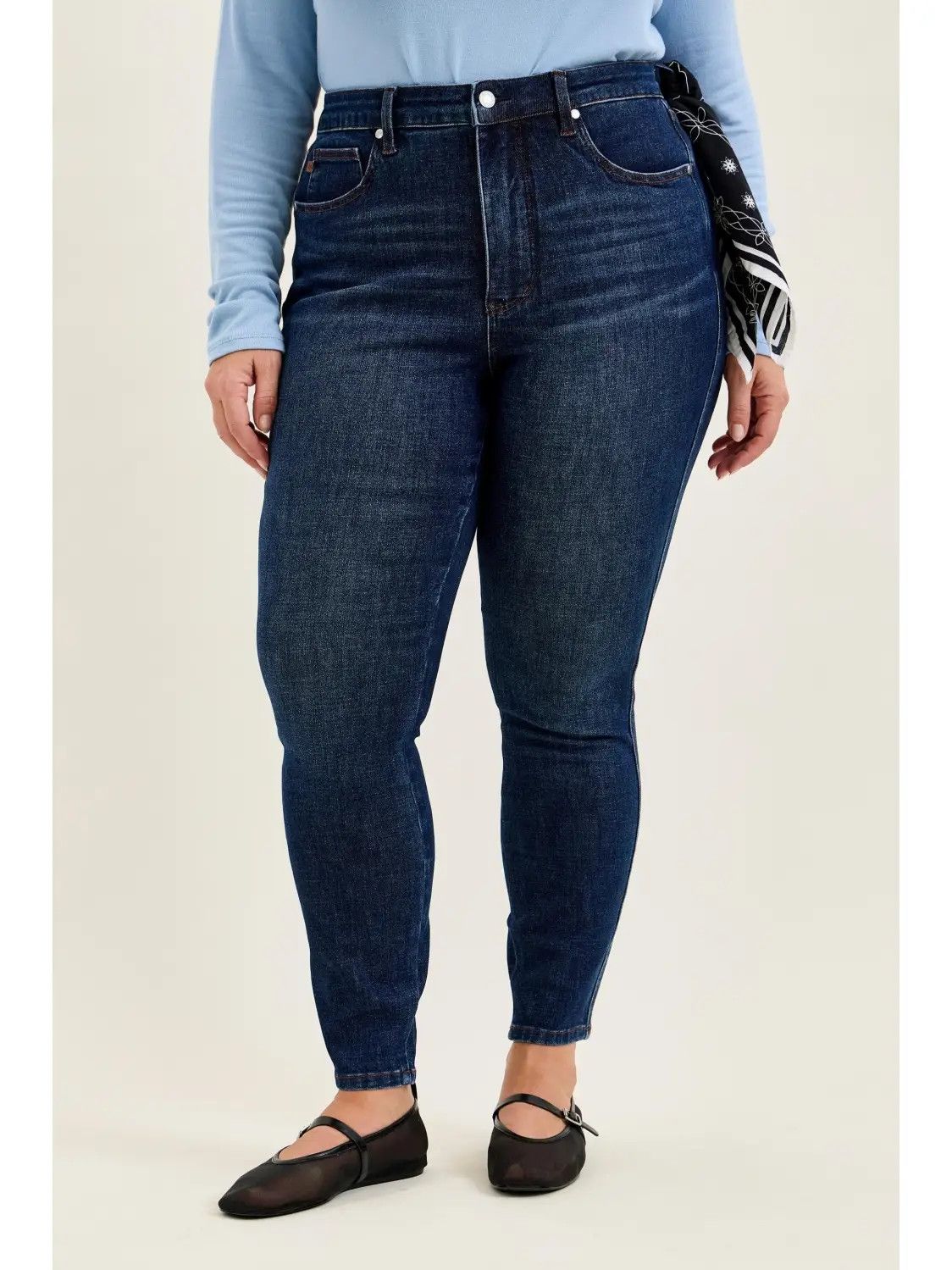 Plus Hw Tc Sienna Skinny w/ Bandana Loop