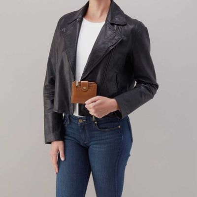 Dunn Mini Wallet In Polished Leather