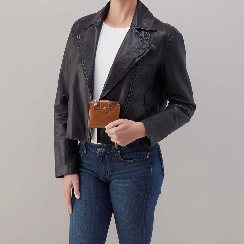 Dunn Mini Wallet In Polished Leather