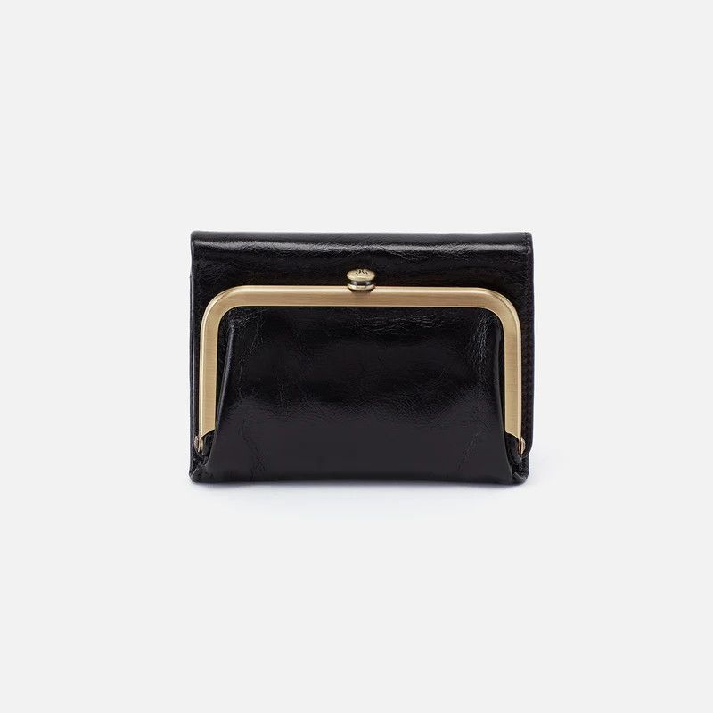 Robin Compact Wallet In Polished Leather