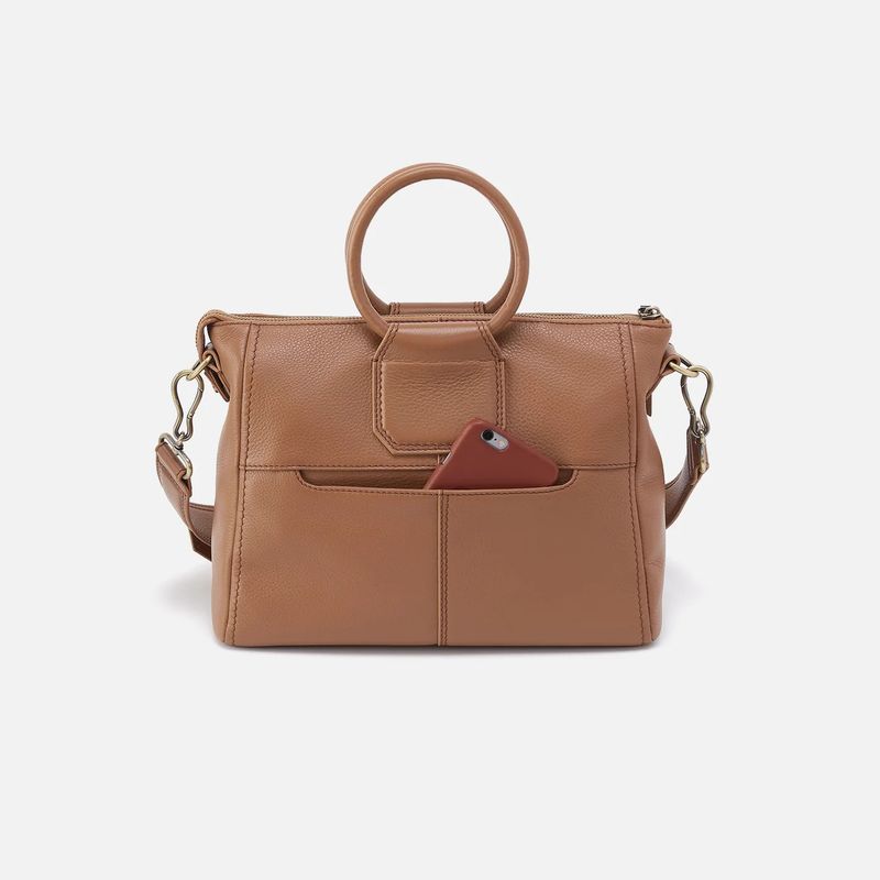 Sheila Medium Satchel In Pebbled Leather