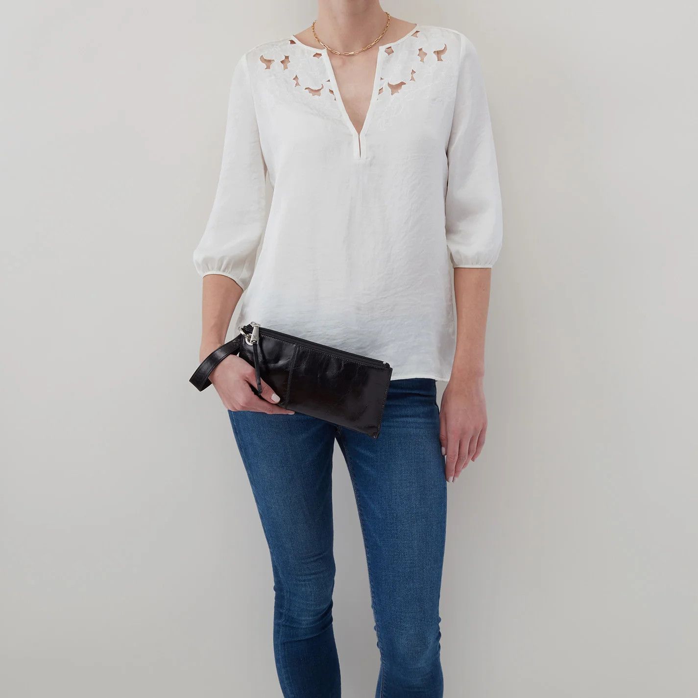 Vida Wristlet - Polished Leather