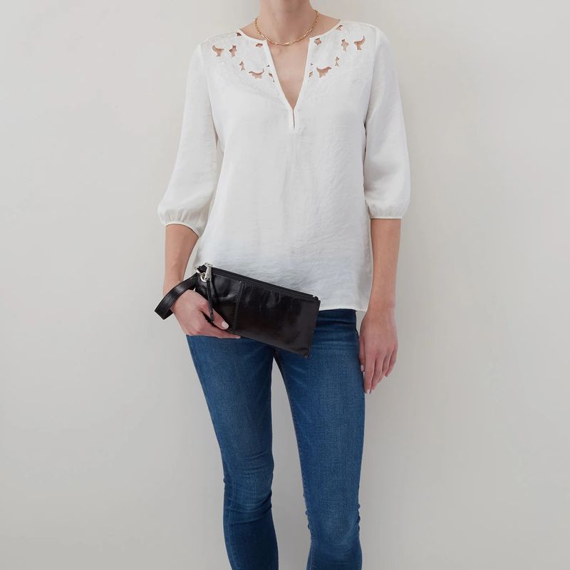 Vida Wristlet - Polished Leather