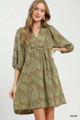 Puff Sleeve Babydoll Dress