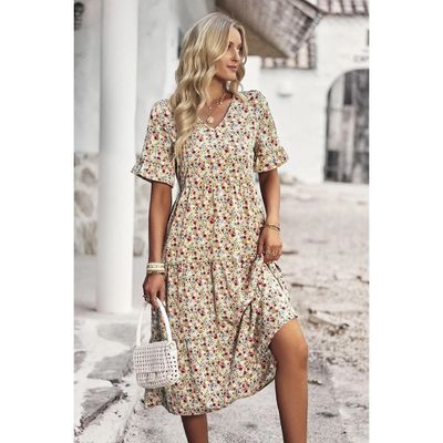 Boho Short Sleeve Dress