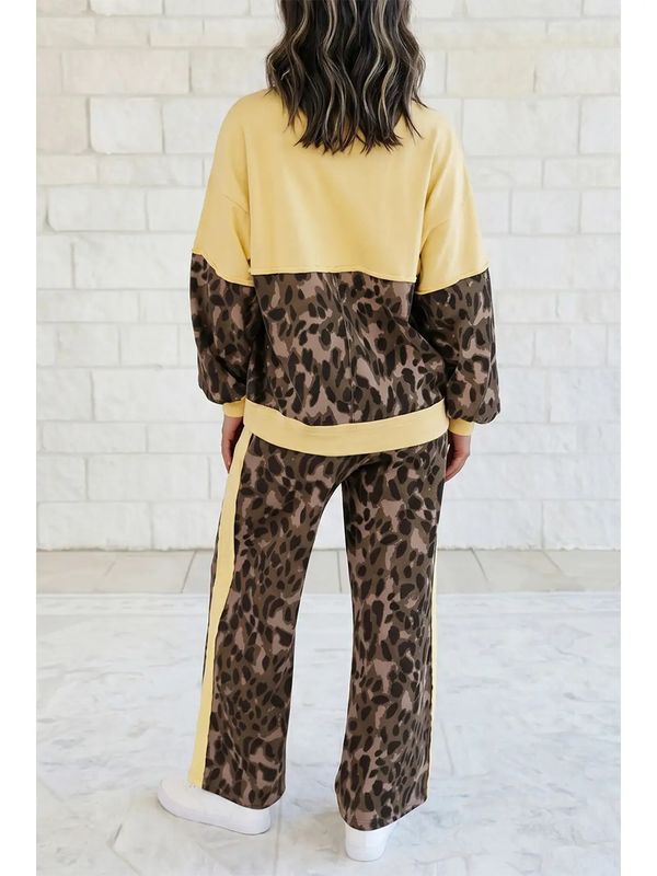 Long Sleeve V-Neck Pant Set