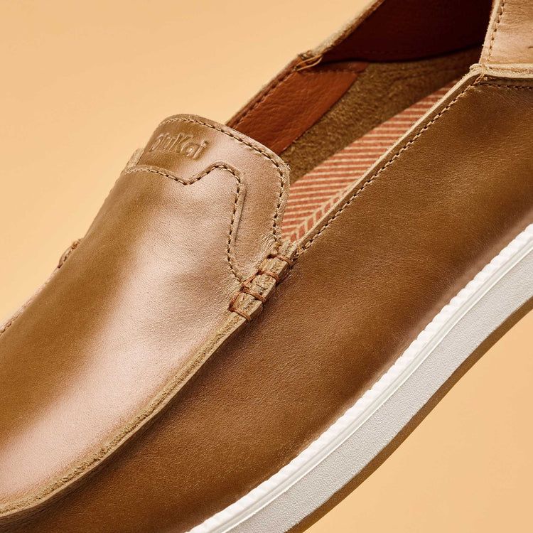 Kākaha Nia Men’s Leather Slip-On Shoes
