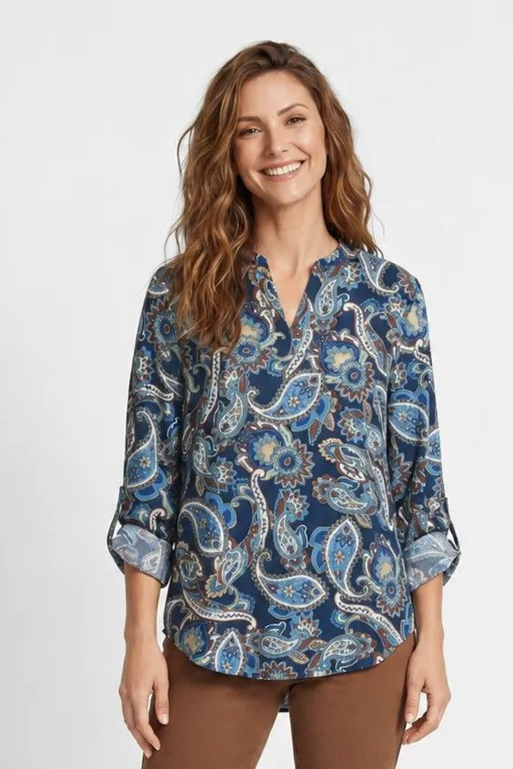 Split Neck Blouse