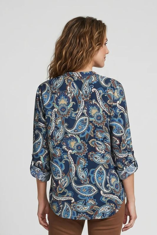 Split Neck Blouse