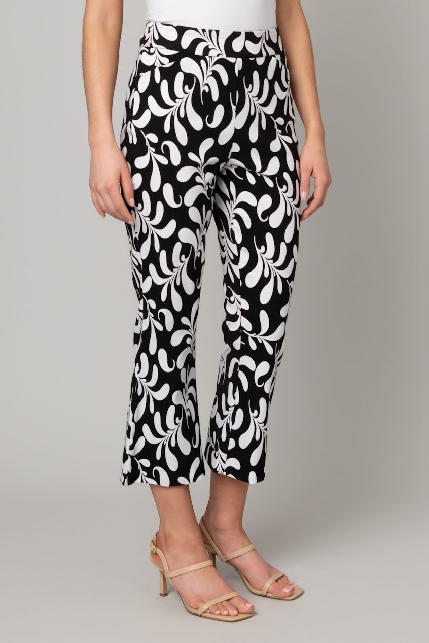 Printed Cropped Flare Pant