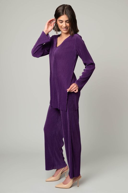 Mini-Pleat Pull On Pant