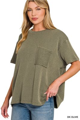 Corded Rib Top