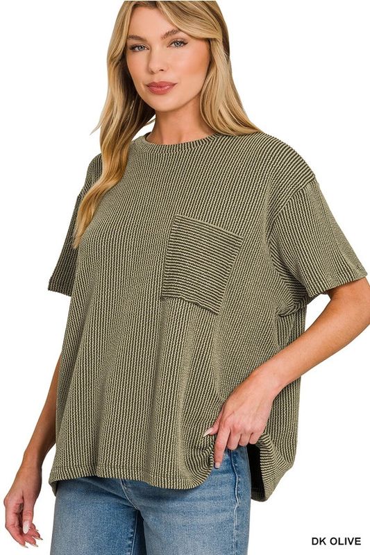 Corded Rib Top