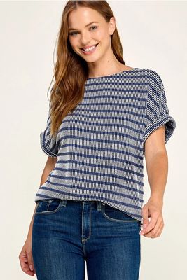 Stripe Rib Top