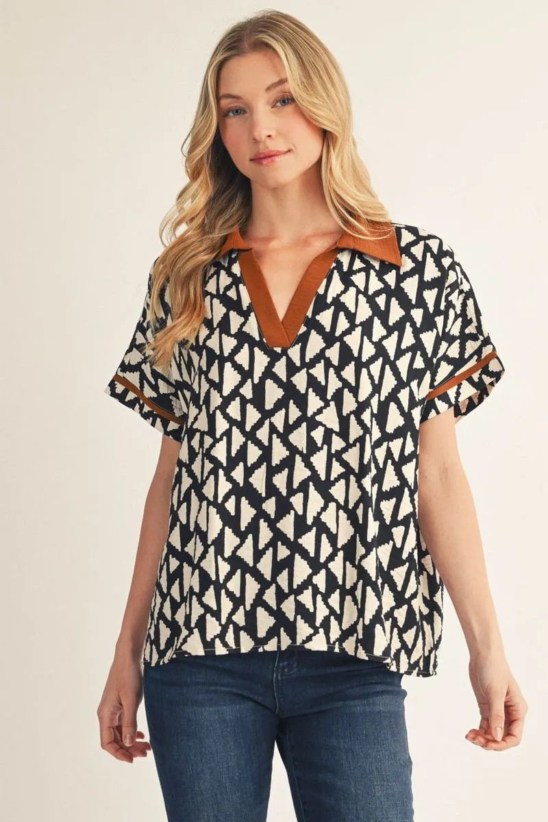 Geo Print Top