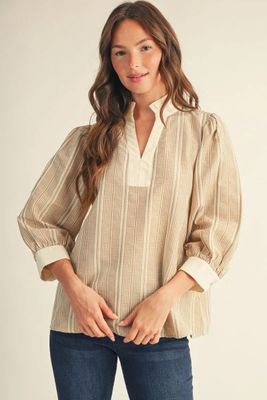 Tiny Gingham Check Top